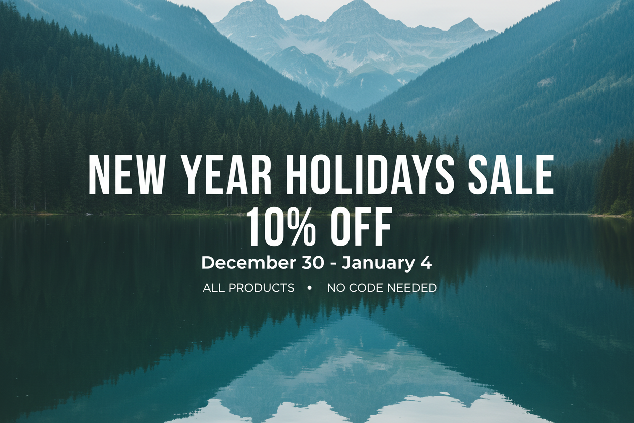NEW YEAR HOLIDAYS SALE! 10% OFF!