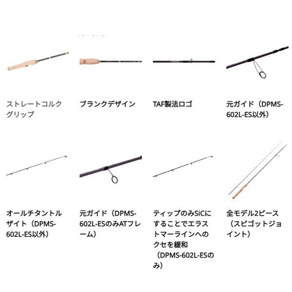 Pure Fishing Japan UL Fishing Rod Diplomat DPMS-602L-ES (Spinning 2 piece)