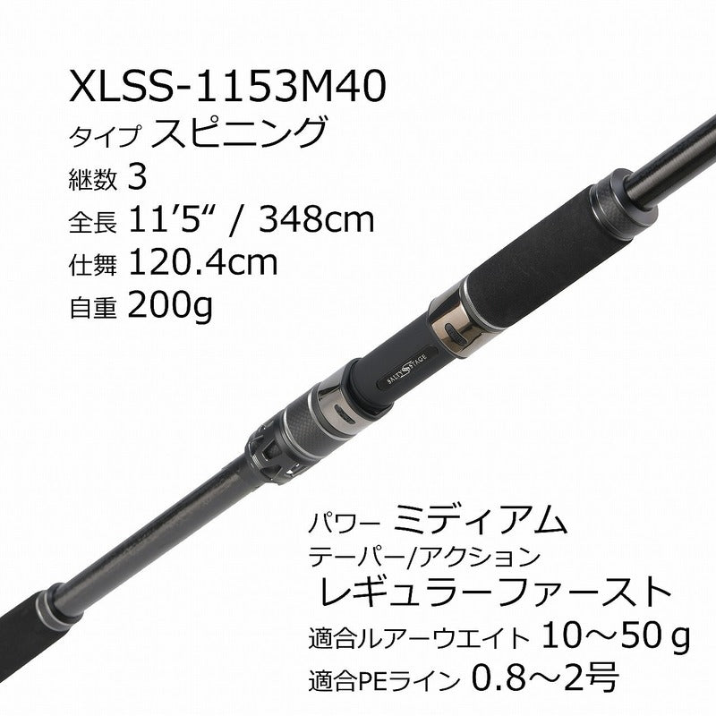 Pure Fishing Japan Shorejigging Rod Salty Stage PT Light SJ XLSS-1153M40 (Spinning 3 Piece)