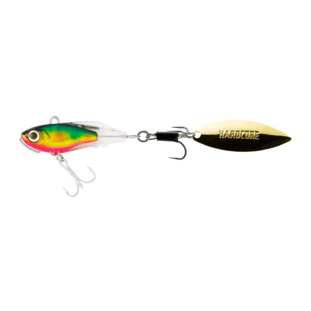 Duel Seabass Lure Hardcore Solid Spin 22g 50mm Green Gold Candy