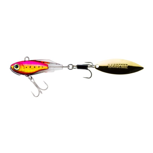 Duel Seabass Lure Hardcore Solid Spin 22g 50mm Flounder Gold Pink
