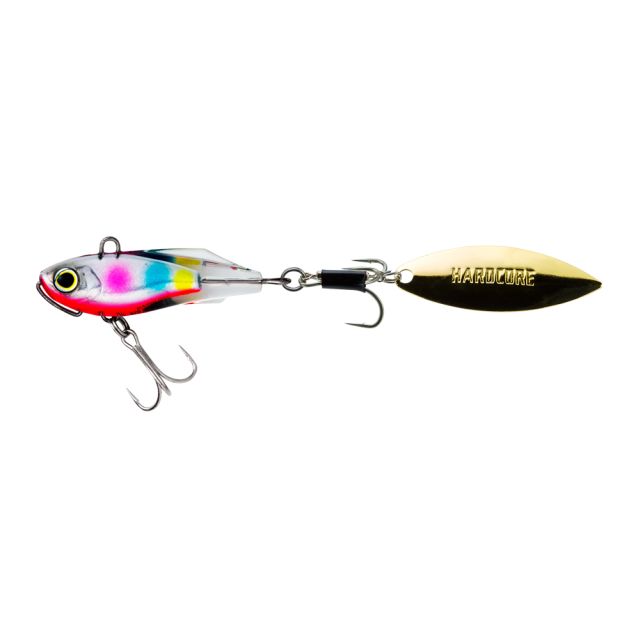 Duel Seabass Lure Hardcore Solid Spin 22g 50mm Red belly Candy