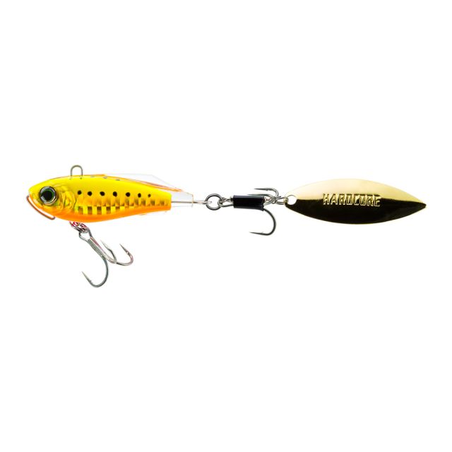 Duel Seabass Lure Hardcore Solid Spin 32g 55mm Flatfish Gold Chart