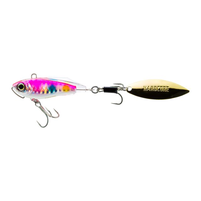 Duel Seabass Lure Hardcore Solid Spin 32g 55mm Pink Candy Glowberry