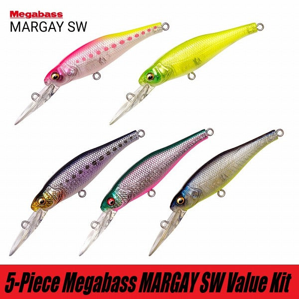 Megabass Seabass Lure Margay SW / 5-Piece Value Kit