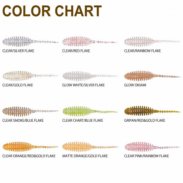 Megabass Dr.Choro 2inch Clear Pink / Rainbow Flakes