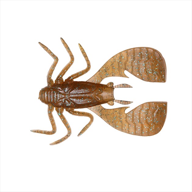 Megabass Worm Fuwa Bug 1.8 inch Cinnamon Blue Flake