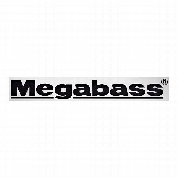 Megabass Cutting Sticker Megabass 20cm Black