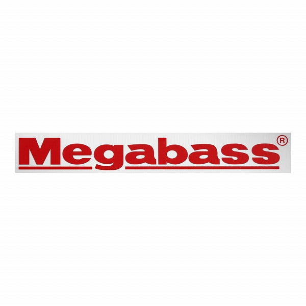 Megabass Cutting Sticker Megabass 30cm Red
