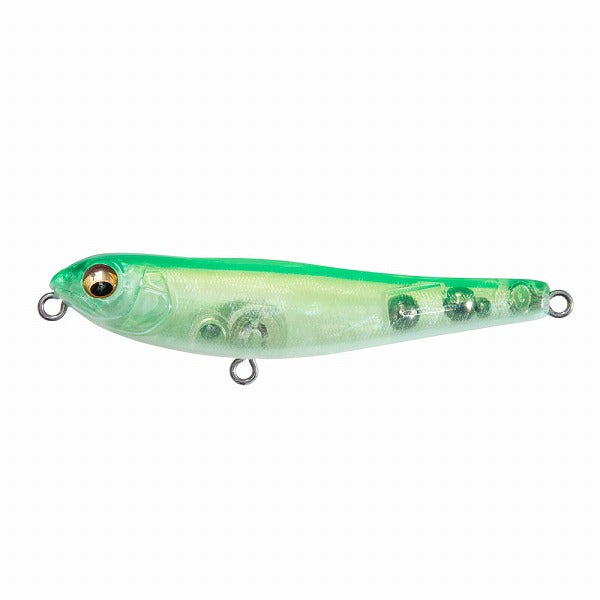 Megabass Dog X JR SW 71 mm 6.5 grams Floating Lure GP Glow Lime (2153)