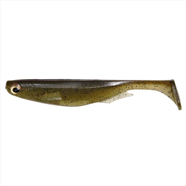 Megabass Worm Spark Shad 3.6inch Green Pumpkin