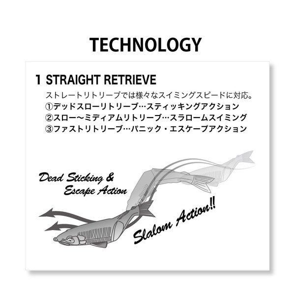 Megabass Worm Magdraft Ayu Twitcher (S) Ghost Chart Back