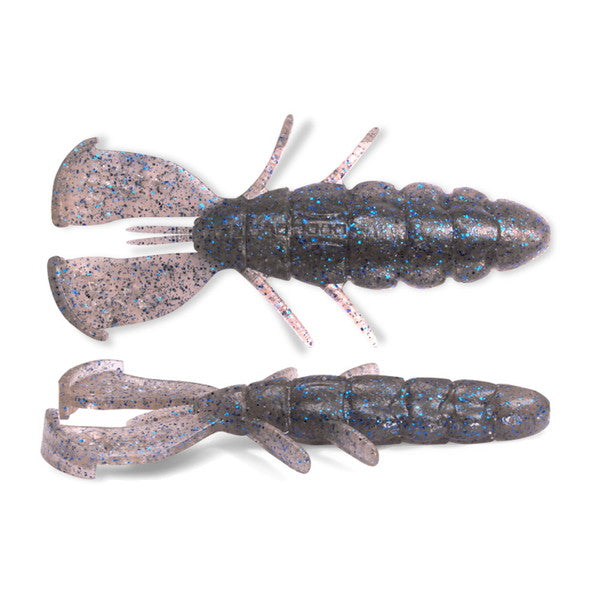 Megabass Worm Slap Hog 3.5inch Smoke black/Blue flake