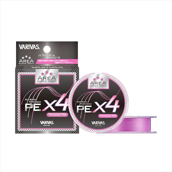 Varivas Super Trout Area PE X4 Pink 75m #0.175