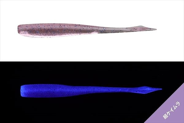 Jackall Worm Deka Kibi Nago 2.5inch Ultra Keimura Clear Pink Blue Flake