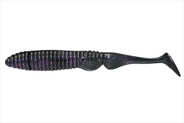 Jackall Worm Ammonite Shad 3.0inch Maruhata Sexy Black