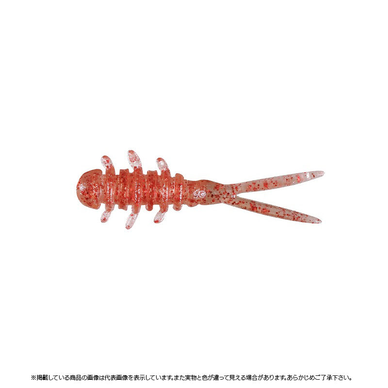 Jackall Ami Ami Micro 1inch under 10 pcs Clear Red Flake