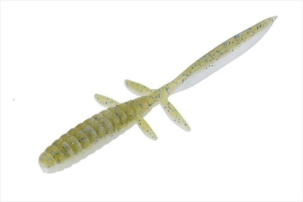 Jackall Worm DB UMA Free 4.5inch Melon Blue/Clear Pearl