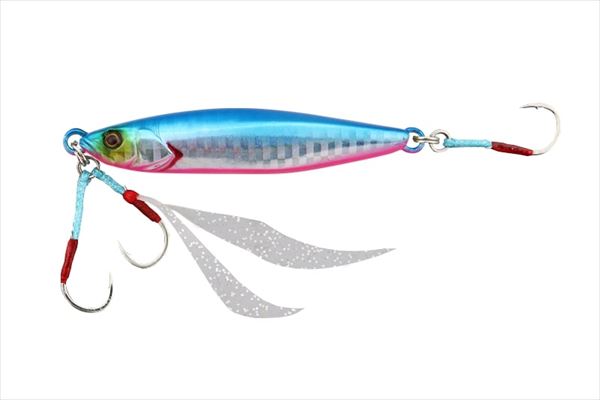JACKALL SLJ Necktie Lures - Fluorescent Orange, Pack Of 4 Lures With 2 Backfire Caps