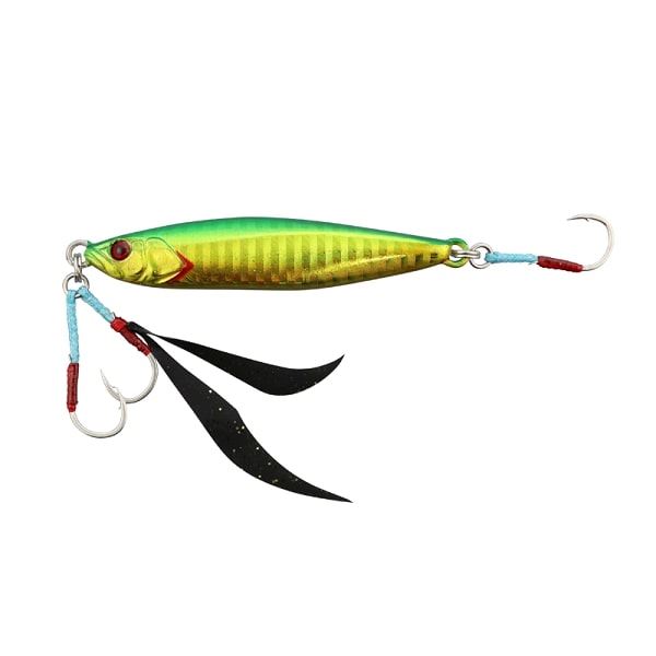 Jackall Metal Jig Flag Trap 120g Green Gold/Border Holo