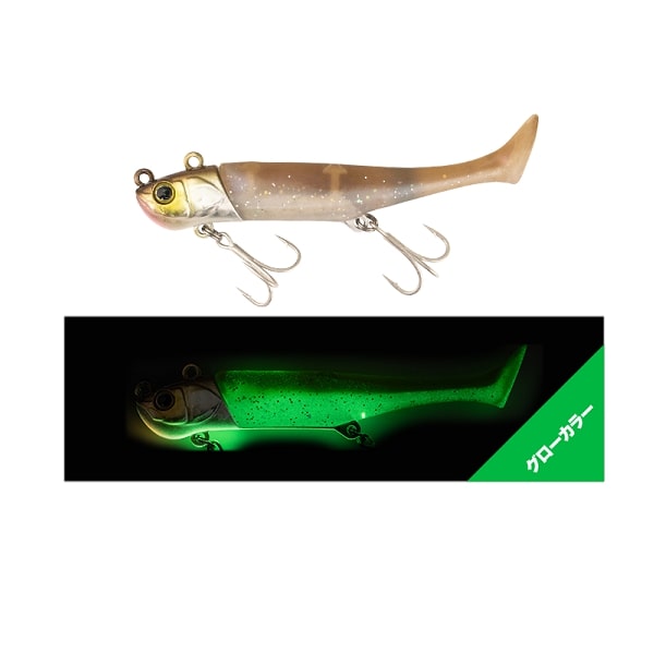 JACKALLルアーワーム Jackall Worm Big Backer Wag Shad 28g Iga GB Kisu