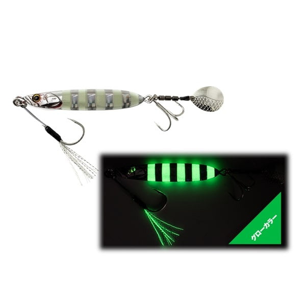 Jackall Metal Jig Big Backer E-Blade 60g Glow Stripe