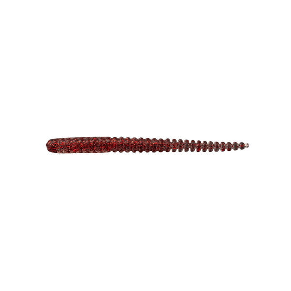 Jackall Worm Mellow Ring 2.5inch Clear Red Flake