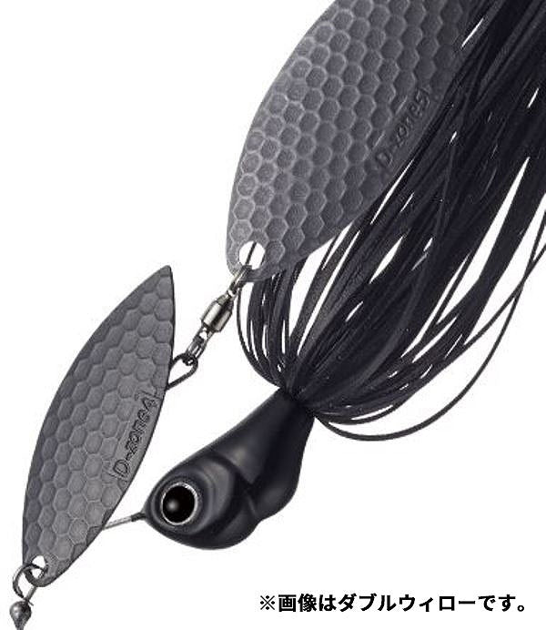 Evergreen Spinnerbait MoDO D Zone 3/8oz Tandem Willow #48 Matte Black