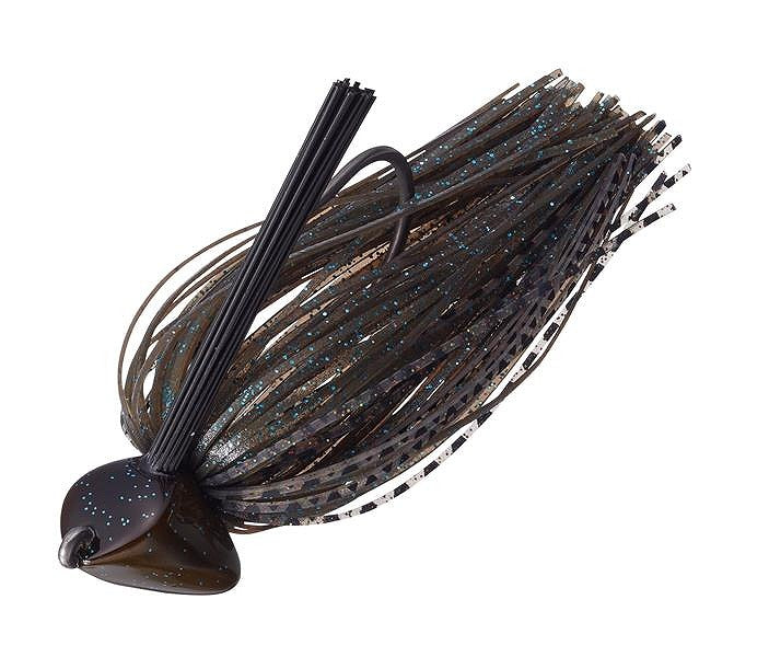 Evergreen Rubber Jig Grass Ripper 3/8oz #146 Green Pumpkin Blue