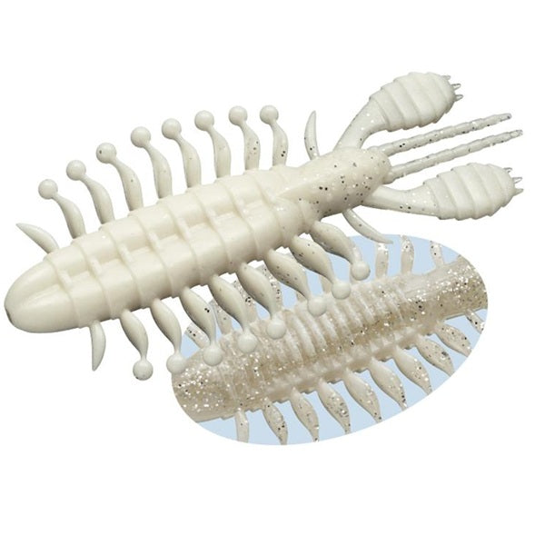 Evergreen Worm Zowa Zowa 4.5inch #09 White/Clear/SL