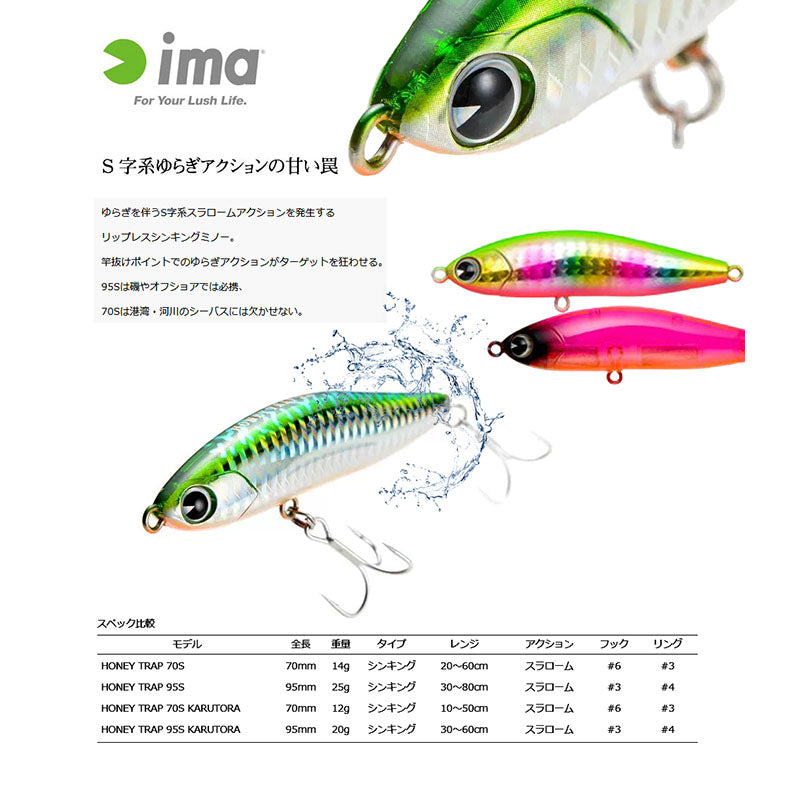 ima Honey Trap 95S Chart Back Pearl