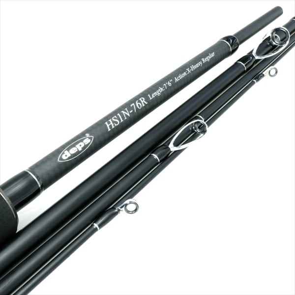Deps Bass Rod Huge Custom HS1N-76R (Spinning 4 Piece)