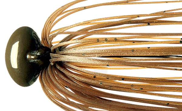 Deps Rubber Jig Hyper Football Jig 3/8oz #53 Green Pumpkin Seed