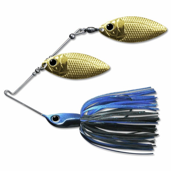 Deps Spinnerbait B Custom 5/8oz Double Willow #22 Blue Black