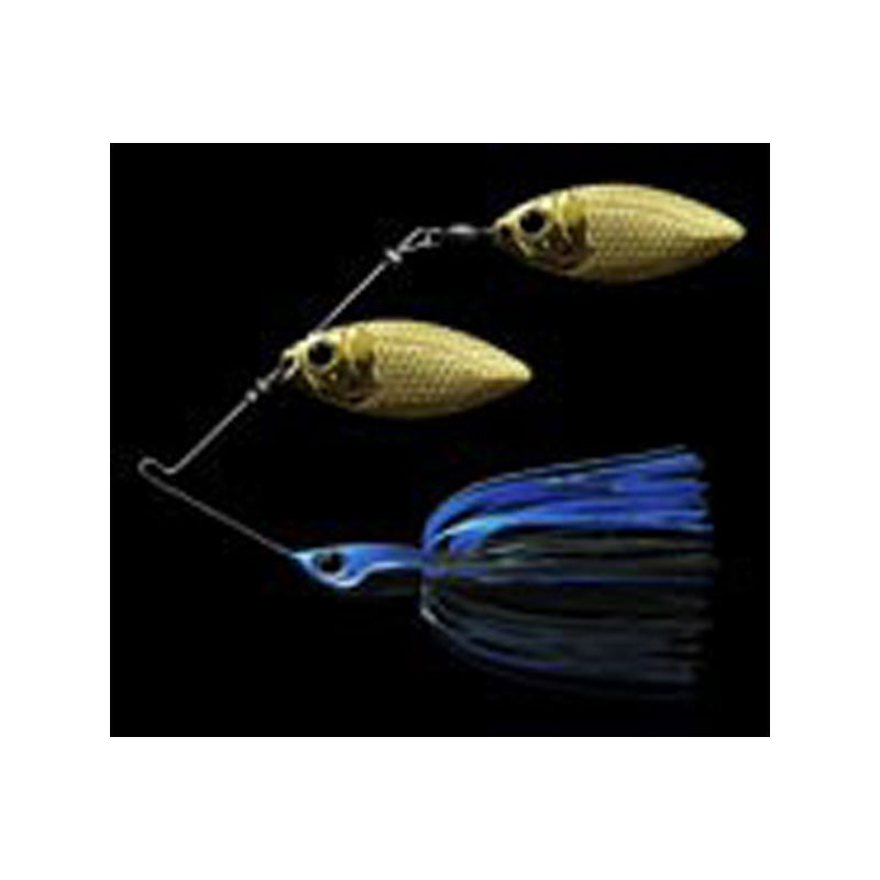 Deps Spinnerbait B Custom 1oz Double Willow #22 Blue Black