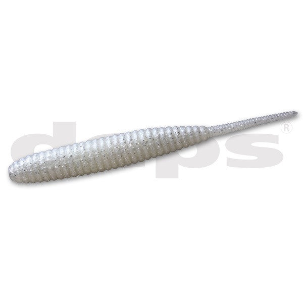 Deps Worm Death Adder 4inch #09 Pearl White/Silver Flake