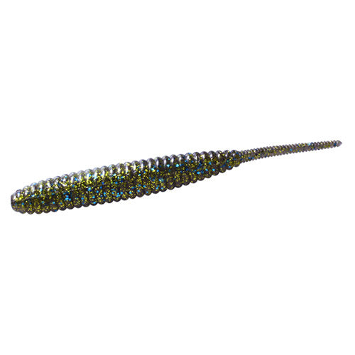 Deps Worm Death Adder 4inch #24 Smoke Pepper/Blue Green Flake