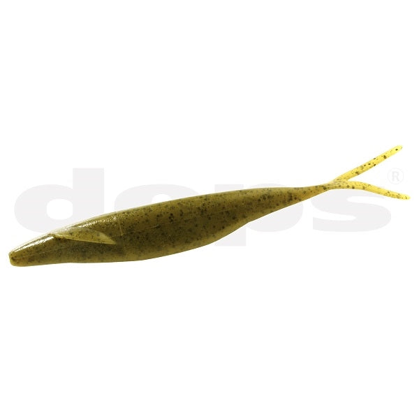 Deps Worm Sakamata Shad 2.5inch #12 Green Pumpkin
