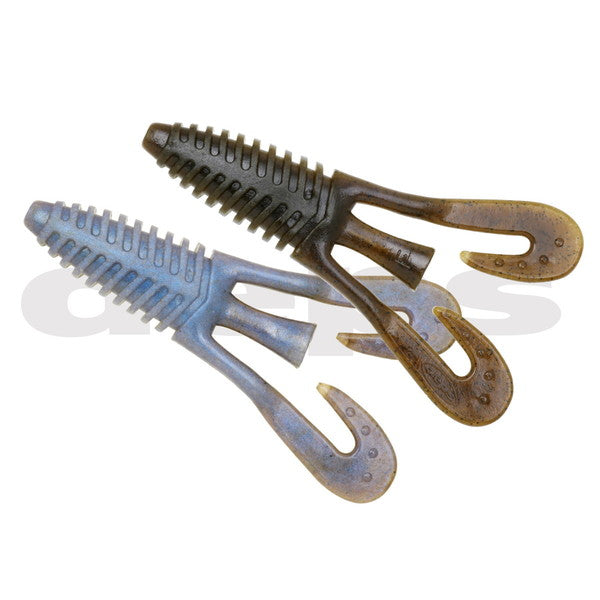 Deps Worm Barbute 3.5inch #153 Green Pumpkin/Blue Glimmer