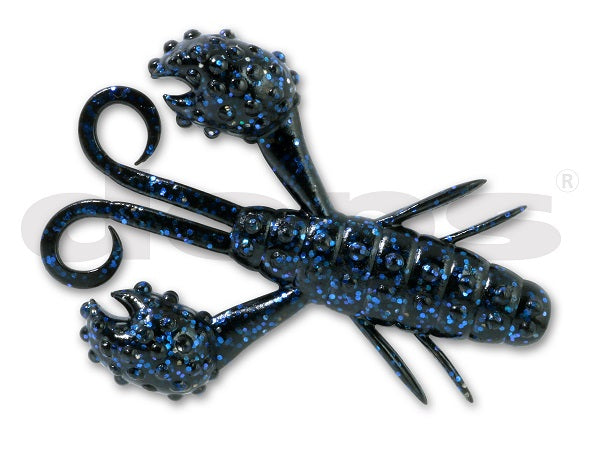 Deps Worm Beckon Craw 3.5inch #07 Black/Blue Flake