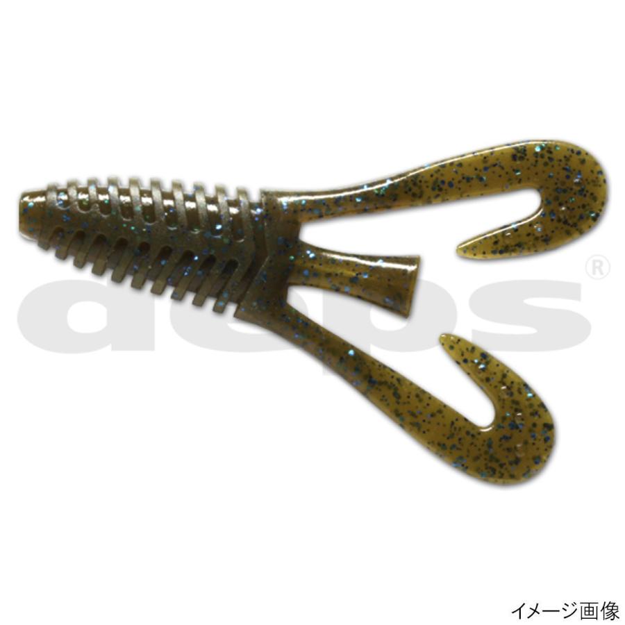 Deps Worm Barbute 4inch #71 Green Pumpkin/Blue Flake