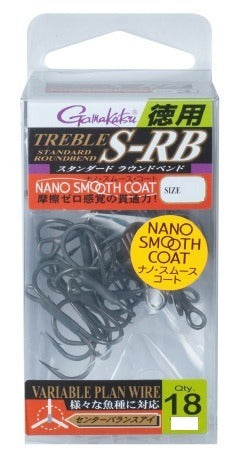 Gamakatsu Treble G-Finesse Hooks - Nano Smooth, Size 1, Premium High Carbon Steel For Fishing