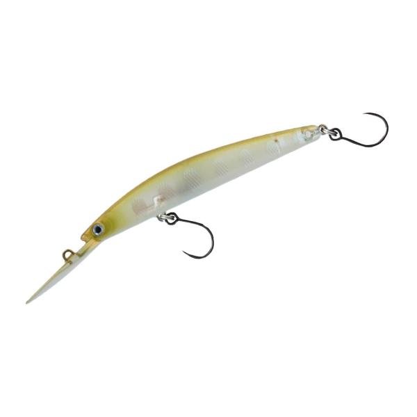 double clutch fishing lure Daiwa Trout Plug Presso Double Clutch 75SS Gross Bait Mustard