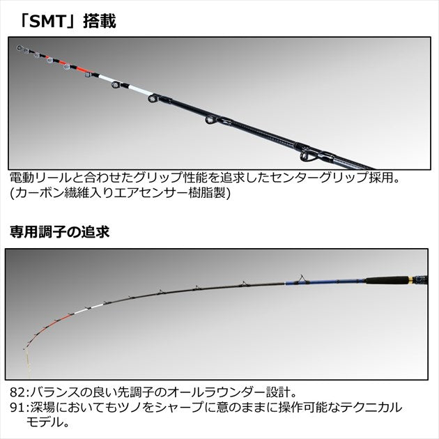 Daiwa Boat Rod Kyokuei Yariika 82 MH-170 (Baitcasting 2 Piece)