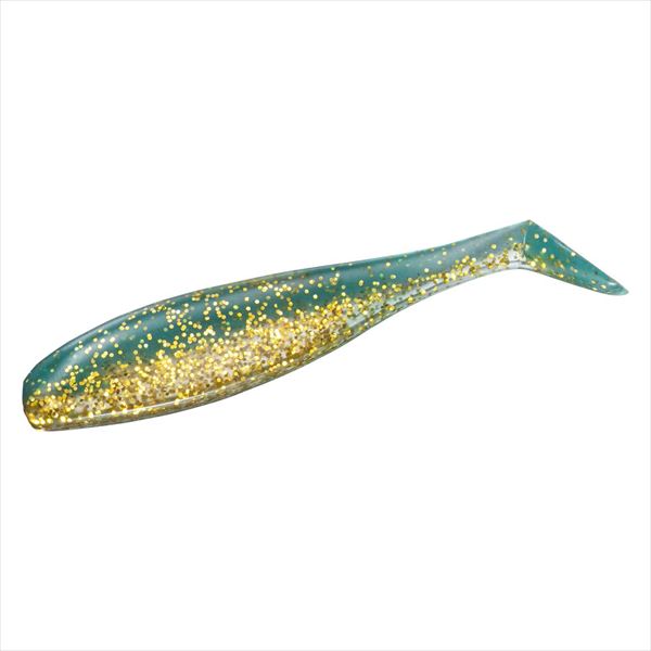 Daiwa Worm Licky Shad 3.0inch Clear Moss Gold