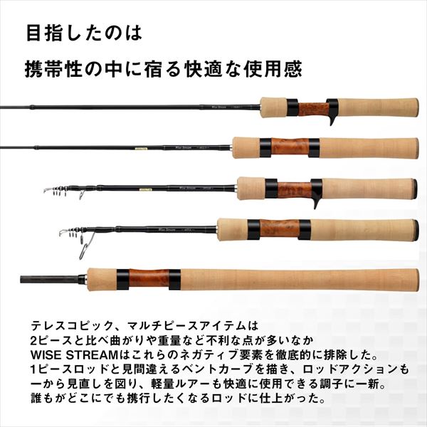 Daiwa Trout Rod Wise Stream 74ML-5/ Q (Spinning 5 Piece)