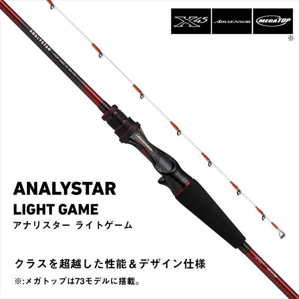 Daiwa Light Game Rod Analyster Light Game 64 MH-190/ K (Baitcasting 2 Piece)