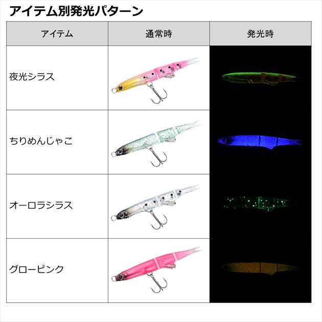 Daiwa Saltwater Plug Gekkabijin Chibiuo Shirasu 55mm Luminous Shirasu