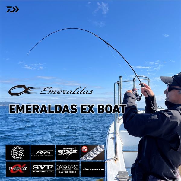Daiwa Eging Rod Emeraldas EX Boat 70MLS-SMT/W / 68LS-SMT/W (Spinning 2 piece)