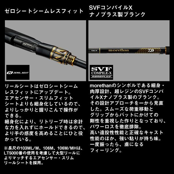 Daiwa Seabass Rod Morethan 93H/J (Spinning 2 piece)